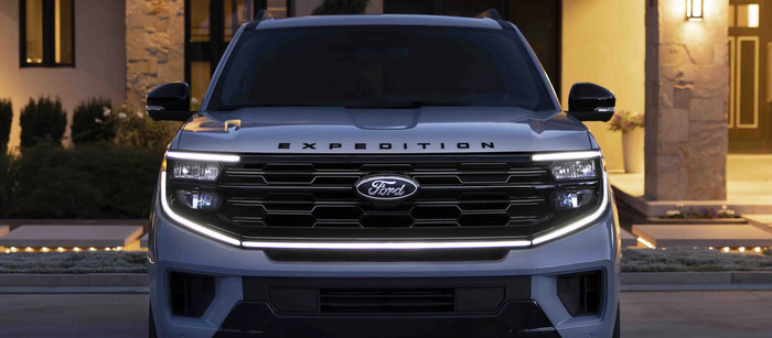Ford Expedition facing the front