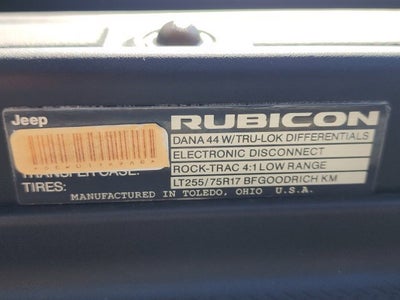 2017 Jeep Wrangler Unlimited Rubicon Recon