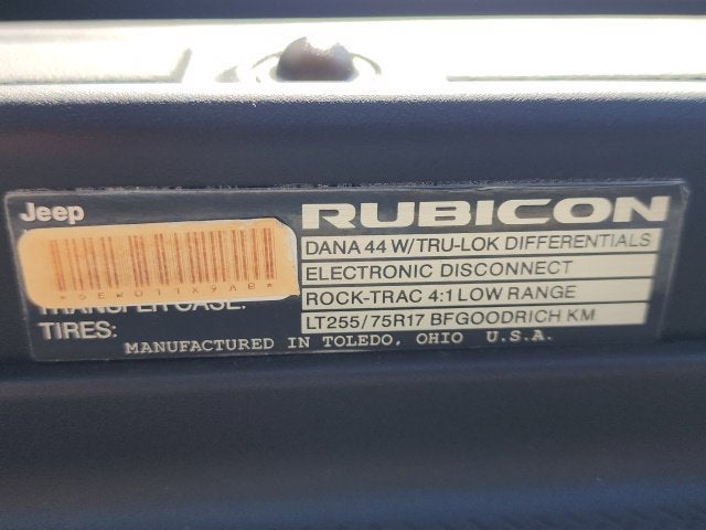 2017 Jeep Wrangler Unlimited Rubicon Recon