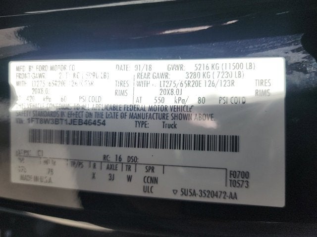 2018 Ford F-350SD Platinum