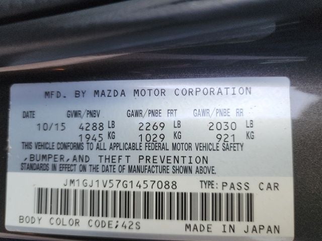 2016 Mazda Mazda6 i Touring